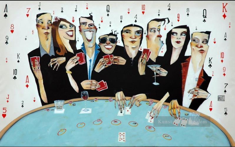 Casino Poker Glücksspiel Ölgemälde